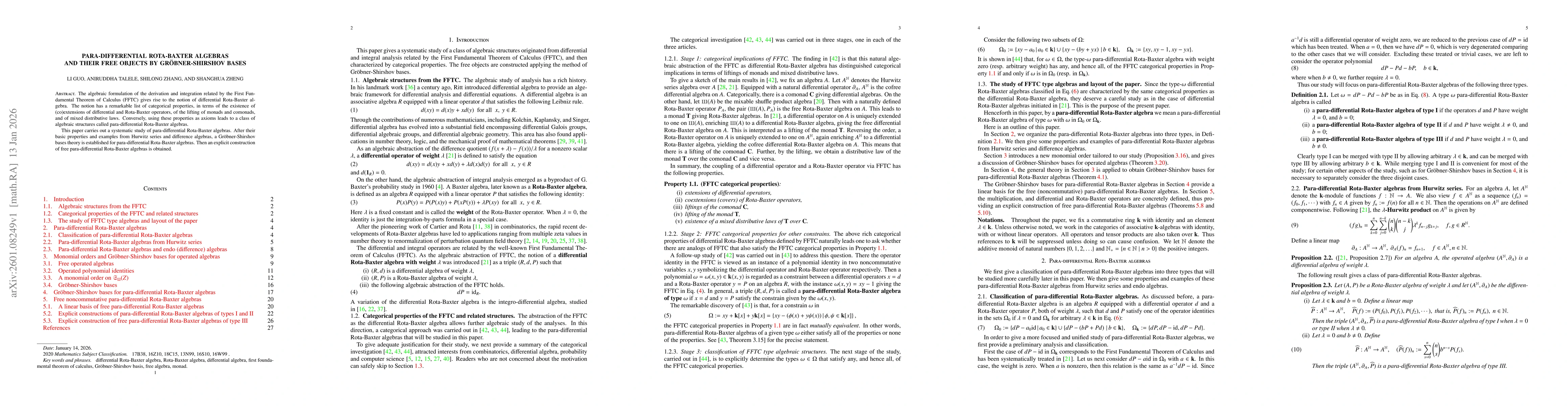 Thumbnail for Para-differential Rota-Baxter algebras and their free objects by Gröbner-Shirshov bases