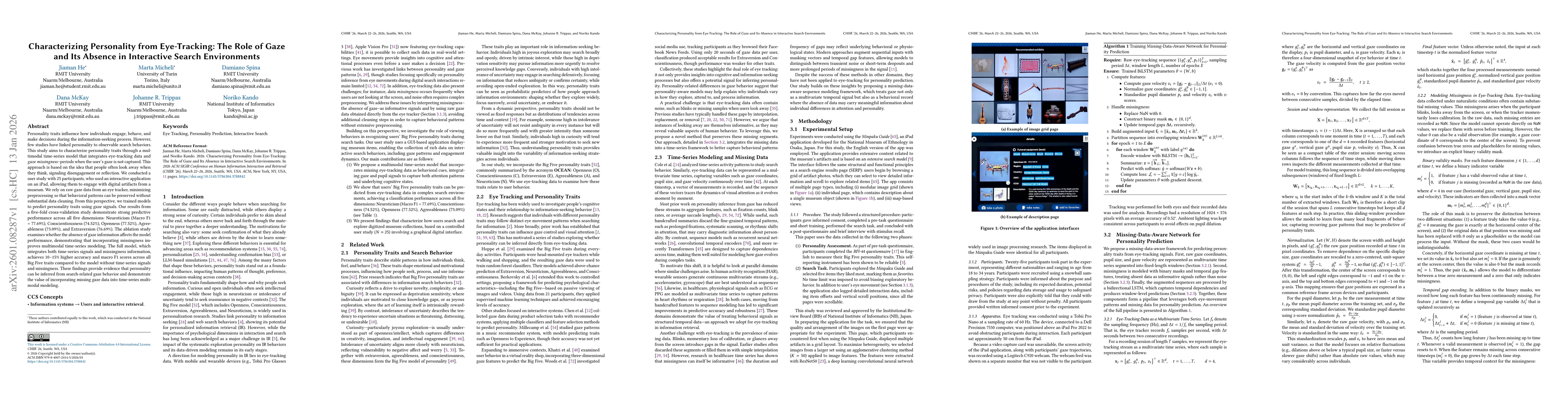 Thumbnail for Characterizing Personality from Eye-Tracking: The Role of Gaze and Its Absence in Interactive Search Environments