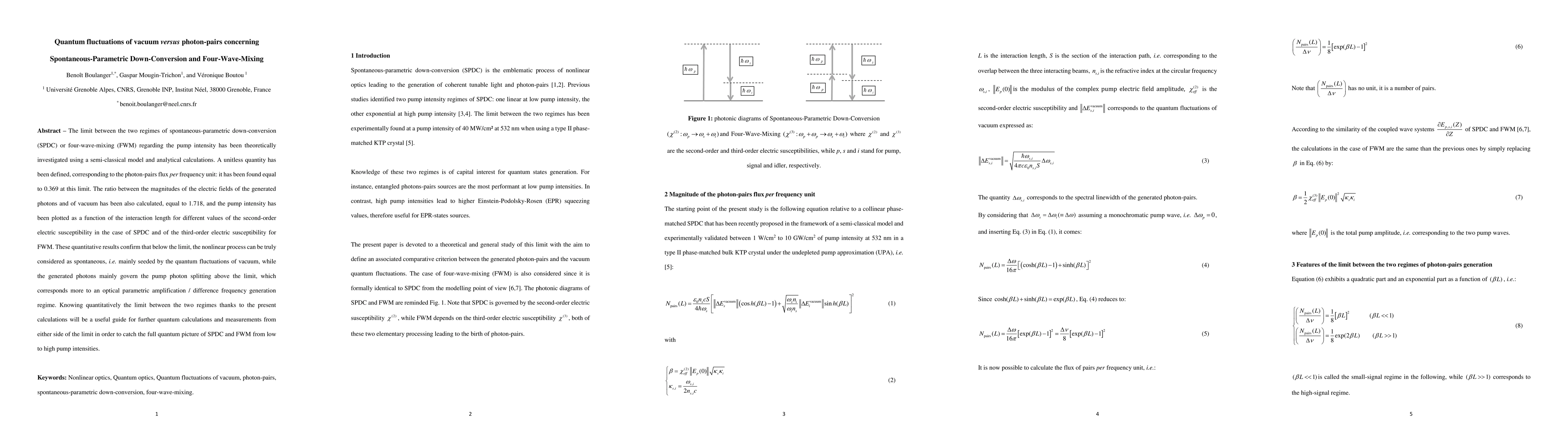 Thumbnail for Quantum fluctuations of vacuum versus photon-pairs concerning Spontaneous-Parametric Down-Conversion and Four-Wave-Mixing