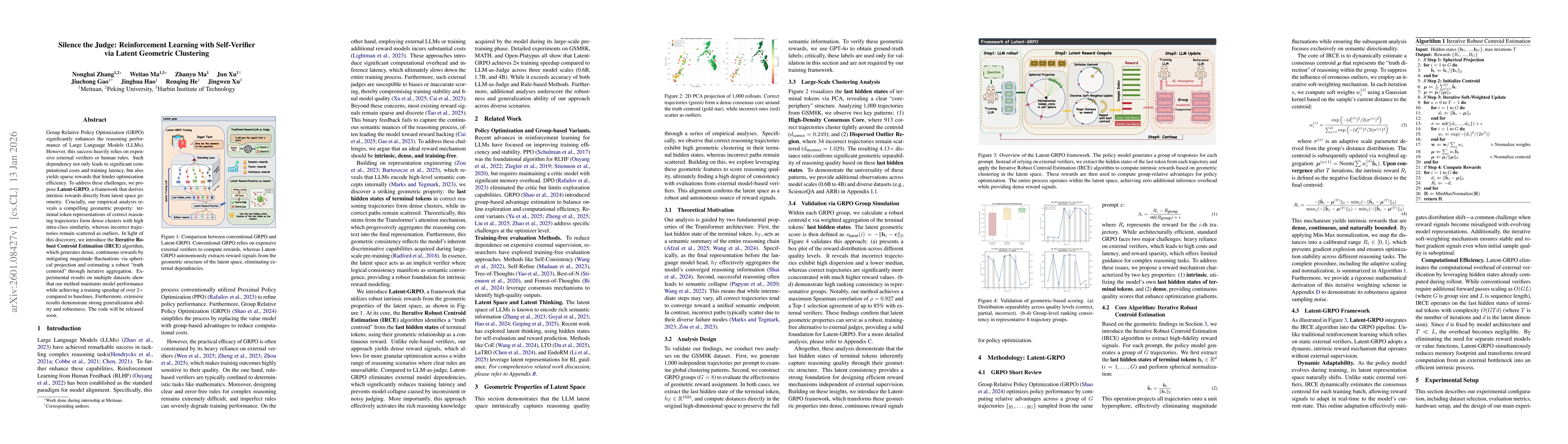 Thumbnail for Silence the Judge: Reinforcement Learning with Self-Verifier via Latent Geometric Clustering