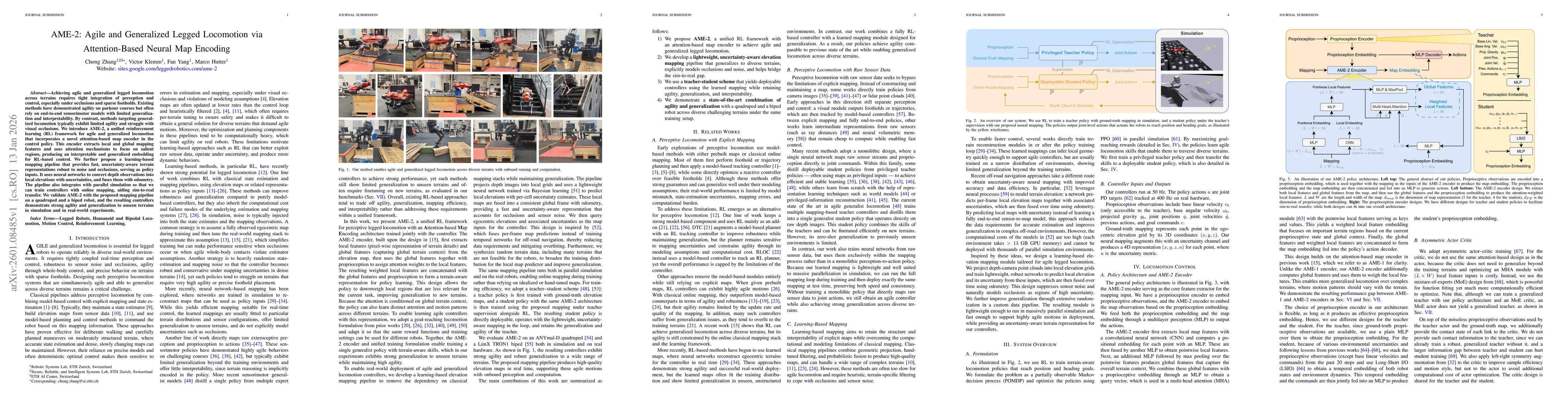Thumbnail for AME-2: Agile and Generalized Legged Locomotion via Attention-Based Neural Map Encoding