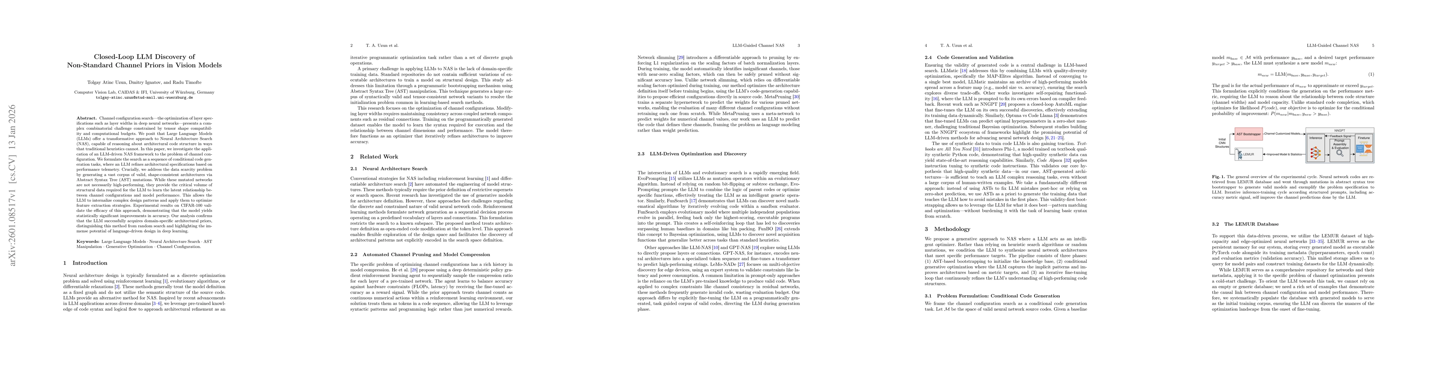 Thumbnail for Closed-Loop LLM Discovery of Non-Standard Channel Priors in Vision Models