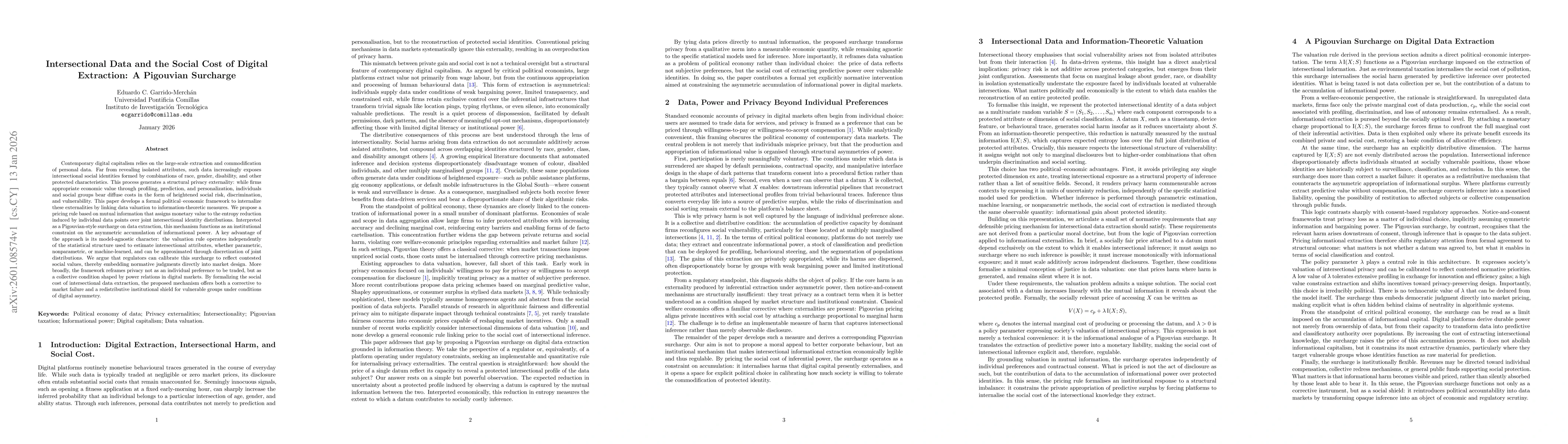 Thumbnail for Intersectional Data and the Social Cost of Digital Extraction: A Pigouvian Surcharge