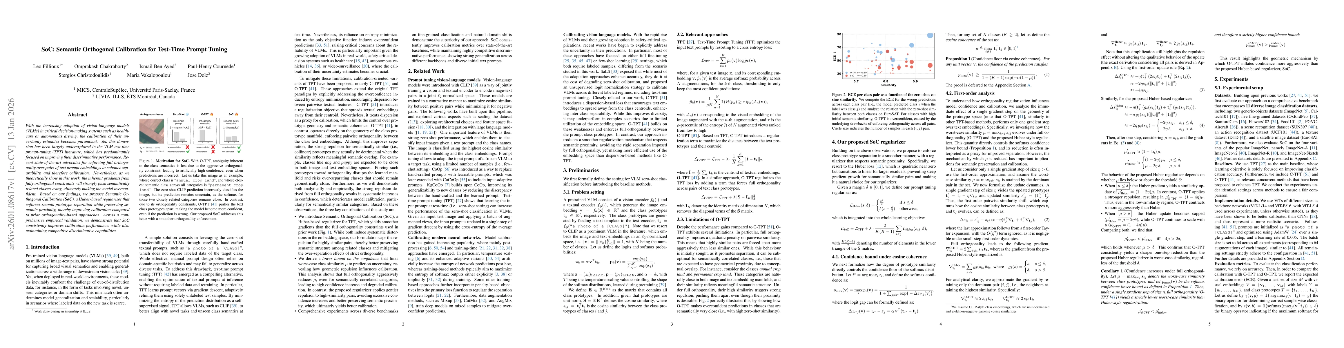 Thumbnail for SoC: Semantic Orthogonal Calibration for Test-Time Prompt Tuning