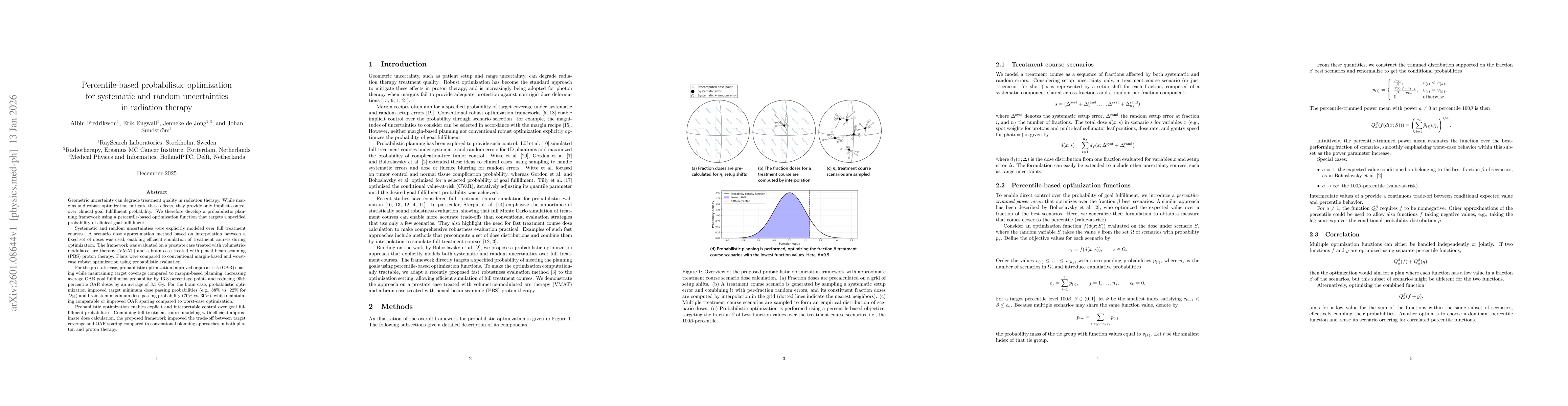 Thumbnail for Percentile-based probabilistic optimization for systematic and random uncertainties in radiation therapy