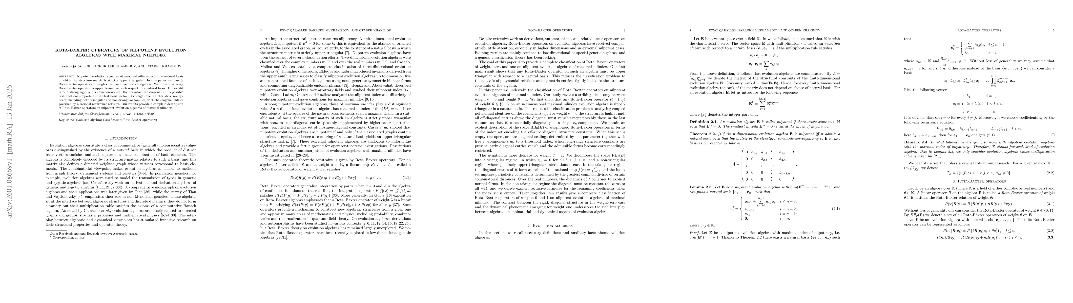 Thumbnail for Rota-Baxter operators of nilpotent evolution algebras with maximal nilindex