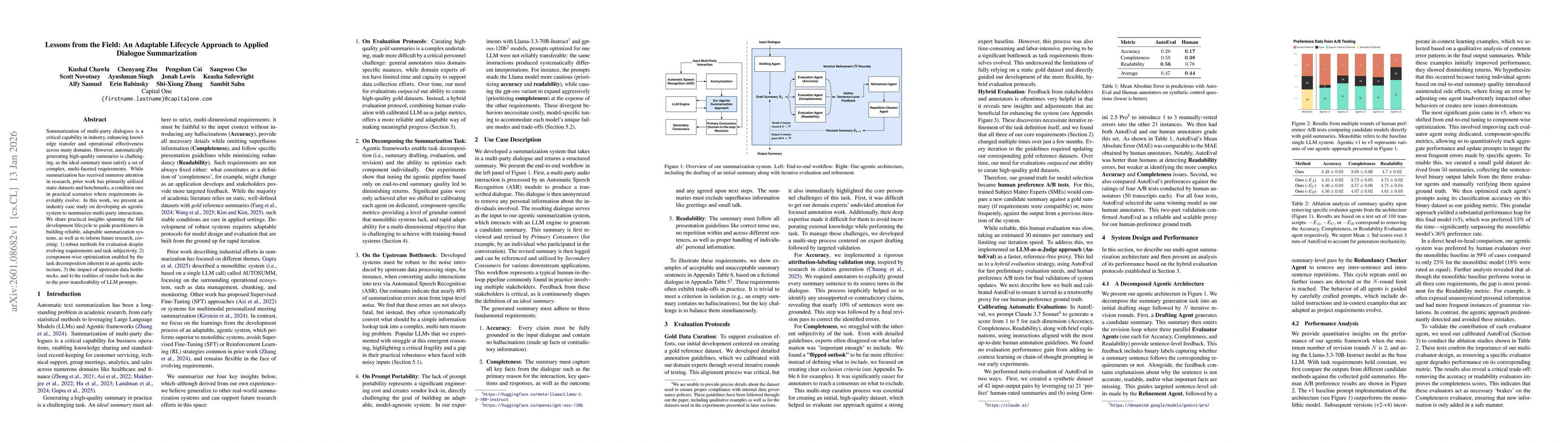 Thumbnail for Lessons from the Field: An Adaptable Lifecycle Approach to Applied Dialogue Summarization