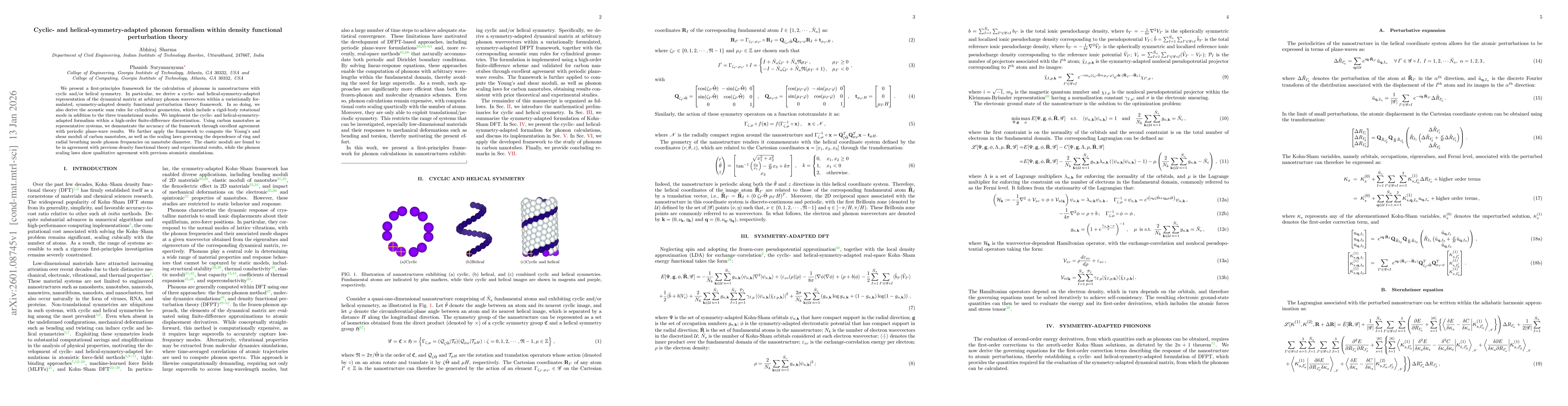 Thumbnail for Cyclic- and helical-symmetry-adapted phonon formalism within density functional perturbation theory