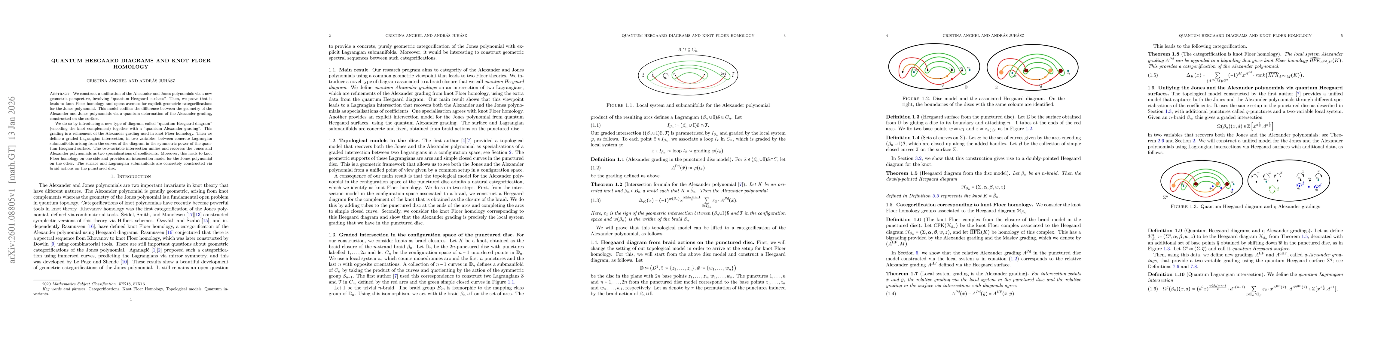 Thumbnail for Quantum Heegaard diagrams and knot Floer Homology