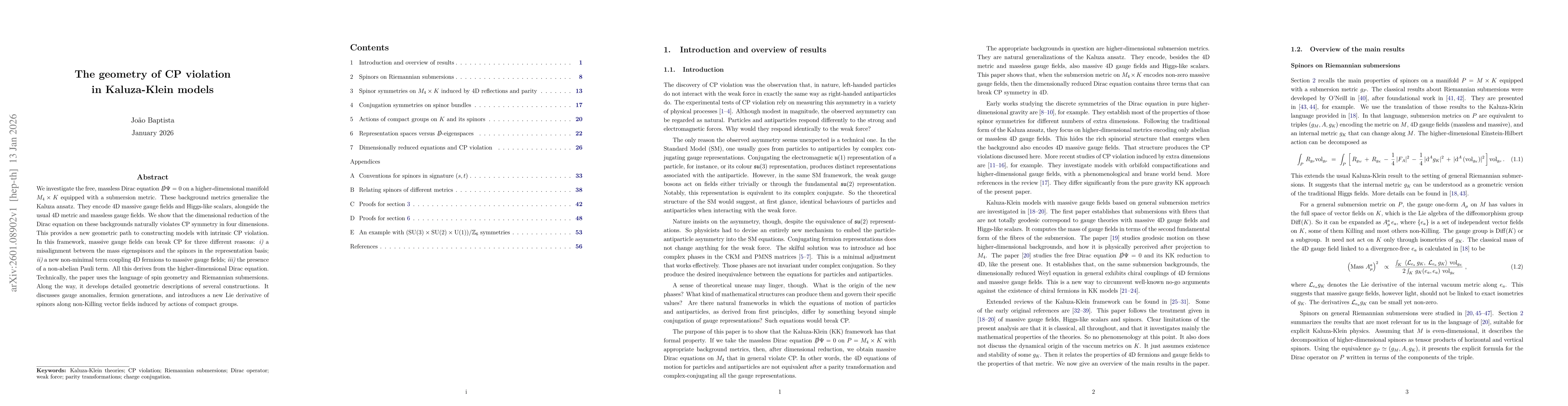 Thumbnail for The geometry of CP violation in Kaluza-Klein models