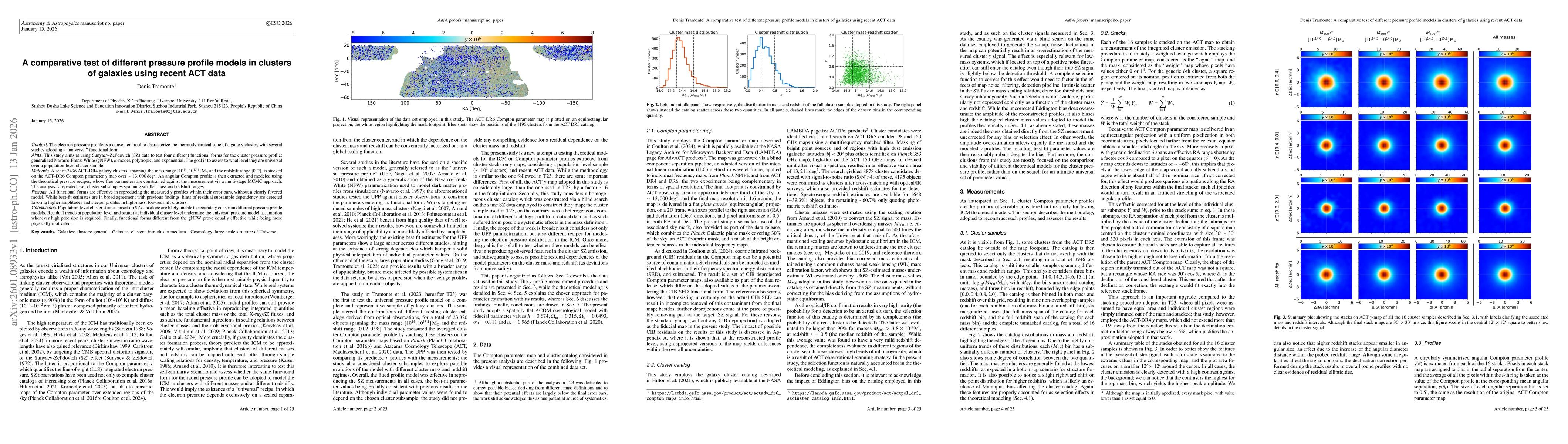 Thumbnail for A comparative test of different pressure profile models in clusters of galaxies using recent ACT data