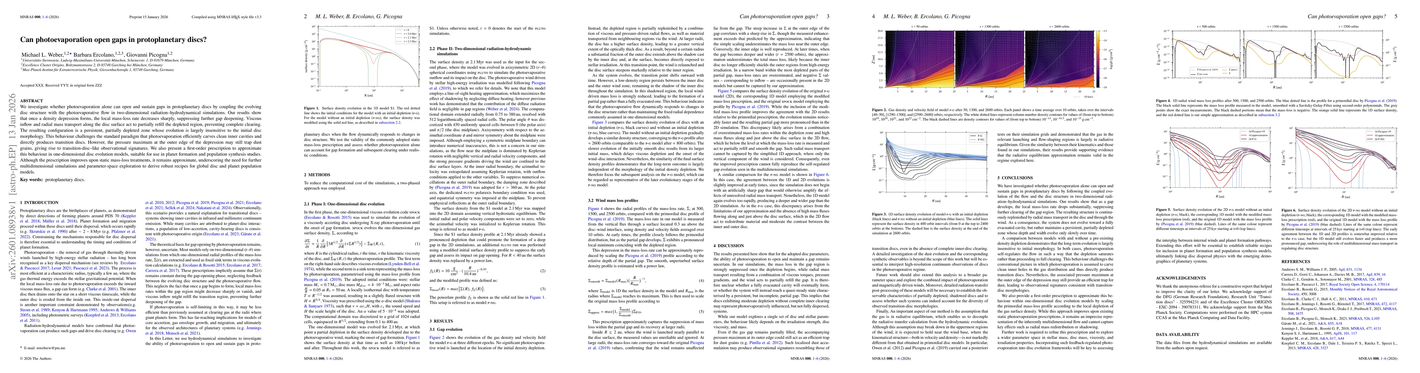 Thumbnail for Can photoevaporation open gaps in protoplanetary discs?