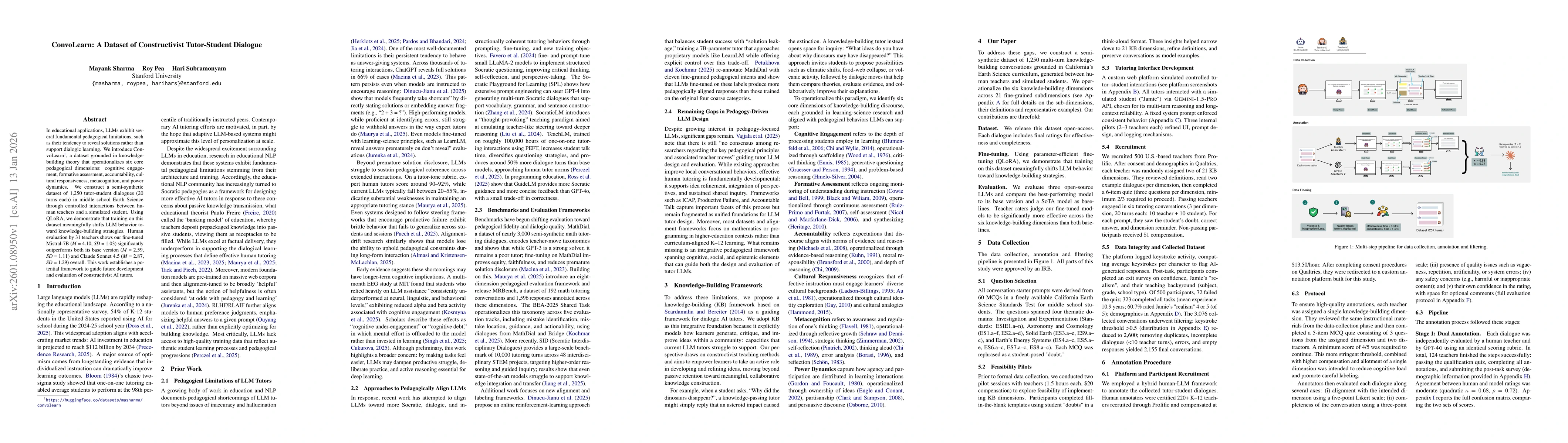 Thumbnail for ConvoLearn: A Dataset of Constructivist Tutor-Student Dialogue