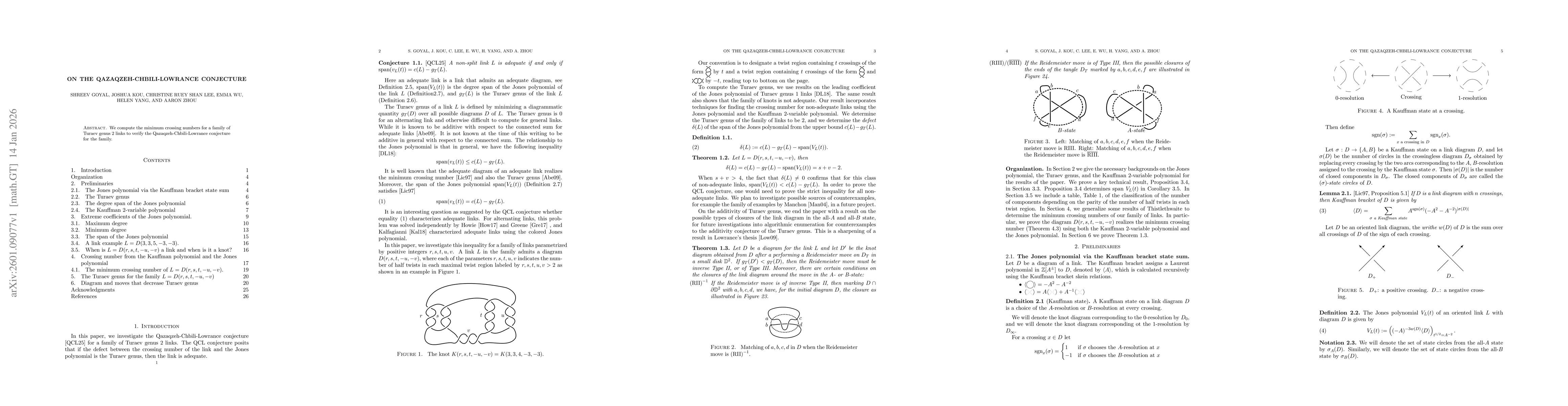 Thumbnail for On the Qazaqzeh-Chbili-Lowrance conjecture