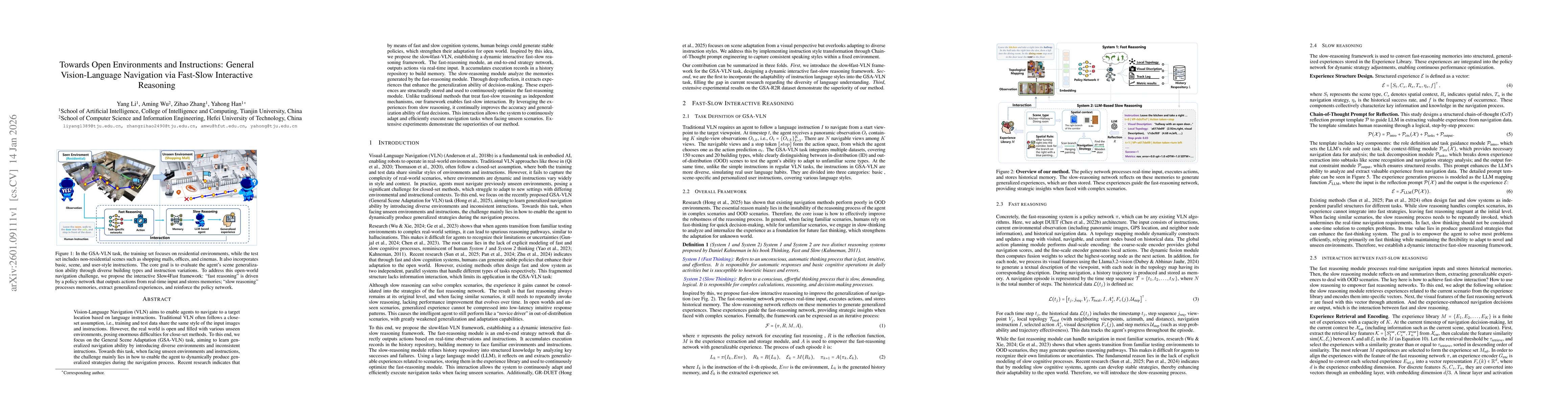 Thumbnail for Towards Open Environments and Instructions: General Vision-Language Navigation via Fast-Slow Interactive Reasoning