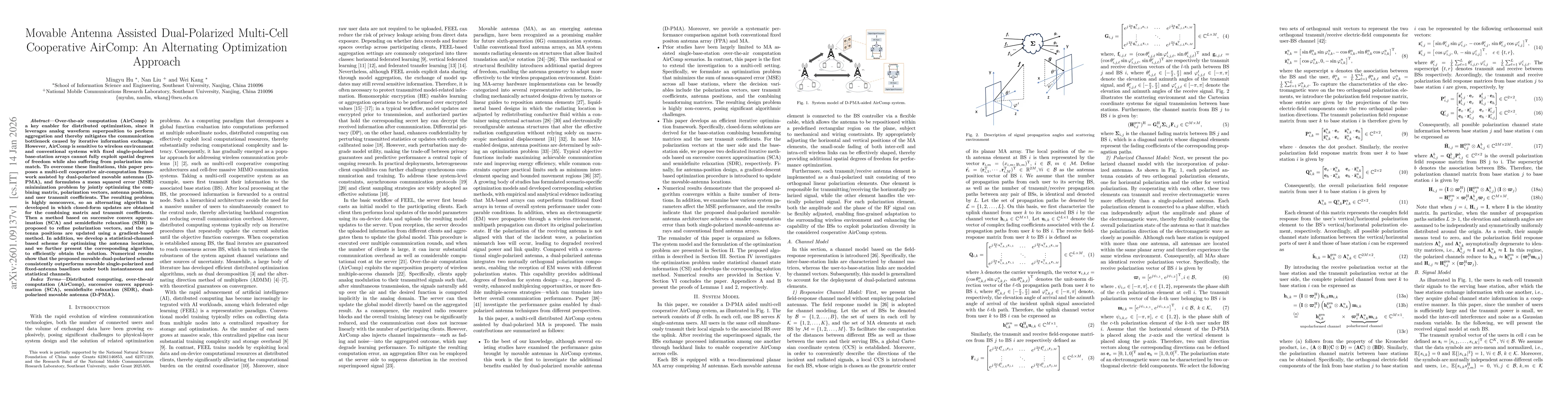 Thumbnail for Movable Antenna Assisted Dual-Polarized Multi-Cell Cooperative AirComp: An Alternating Optimization Approach