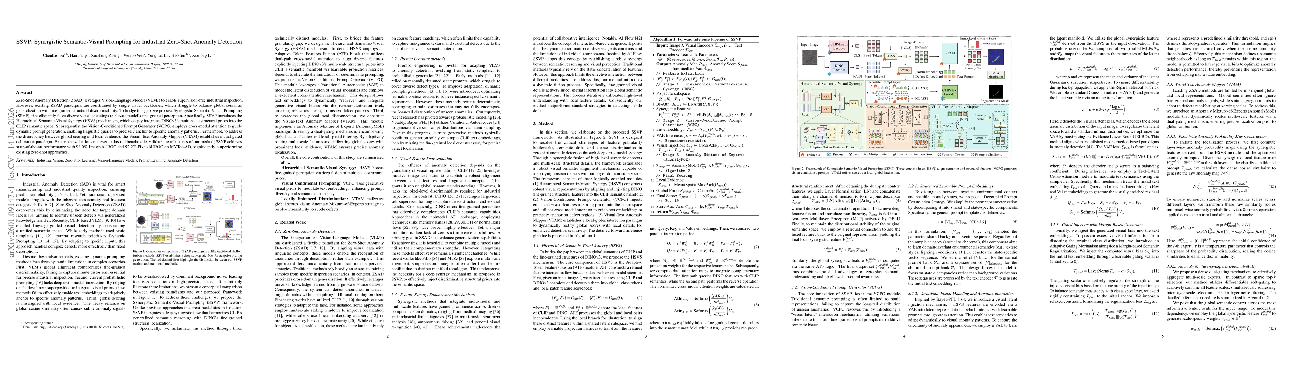 Thumbnail for SSVP: Synergistic Semantic-Visual Prompting for Industrial Zero-Shot Anomaly Detection