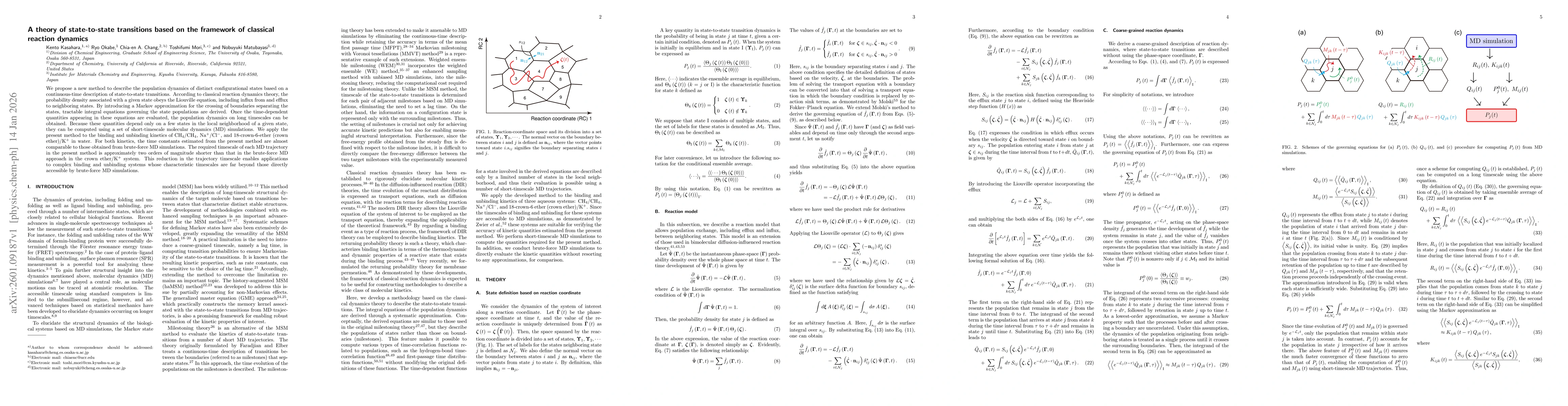 Thumbnail for A theory of state-to-state transitions based on the framework of classical reaction dynamics
