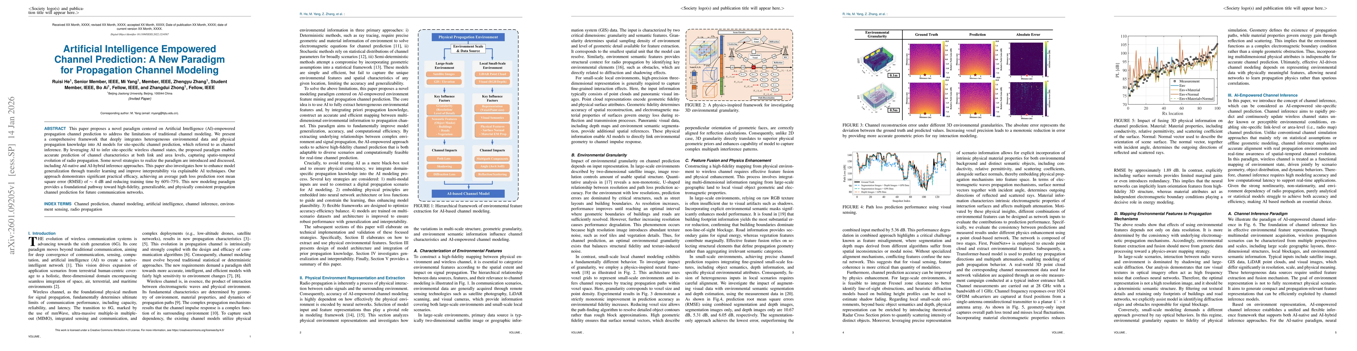 Thumbnail for Artificial Intelligence Empowered Channel Prediction: A New Paradigm for Propagation Channel Modeling
