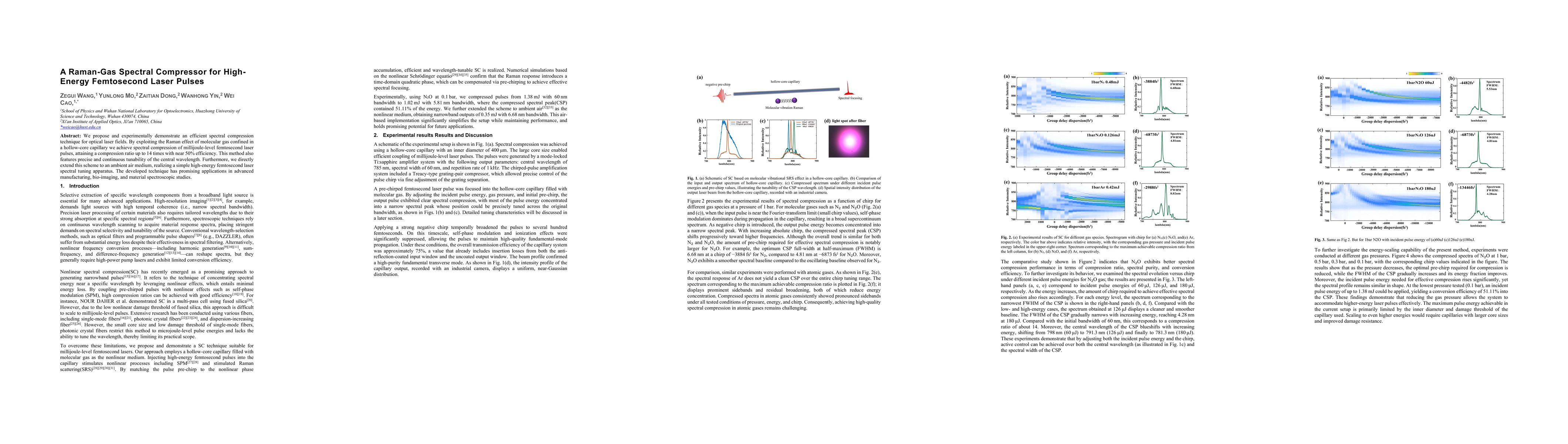 Thumbnail for A Raman-Gas Spectral Compressor for High-Energy Femtosecond Laser Pulses