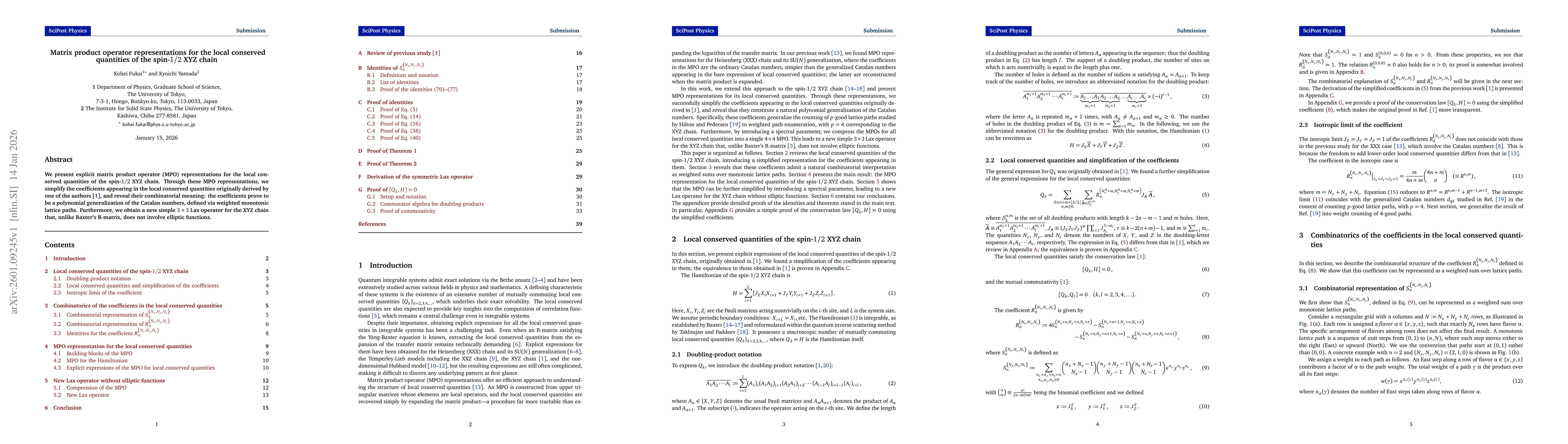 Thumbnail for Matrix product operator representations for the local conserved quantities of the spin-$1/2$ XYZ chain
