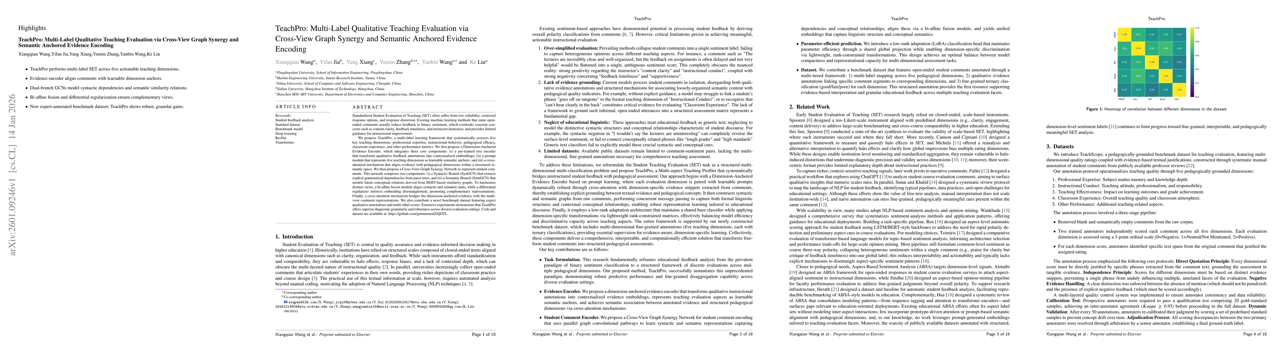 Thumbnail for TeachPro: Multi-Label Qualitative Teaching Evaluation via Cross-View Graph Synergy and Semantic Anchored Evidence Encoding
