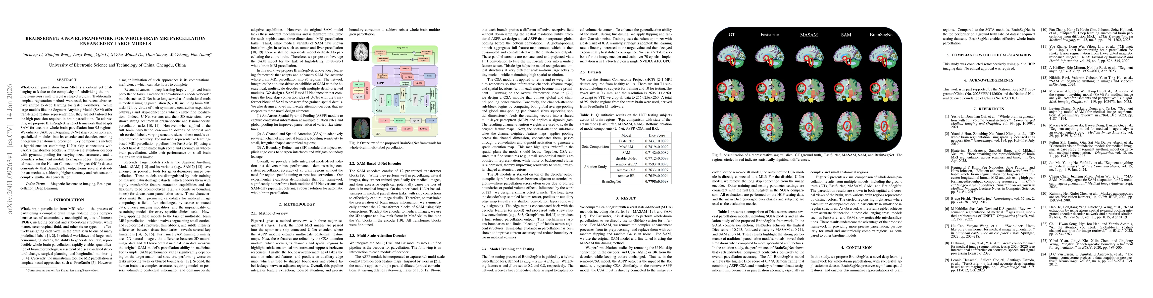 Thumbnail for BrainSegNet: A Novel Framework for Whole-Brain MRI Parcellation Enhanced by Large Models