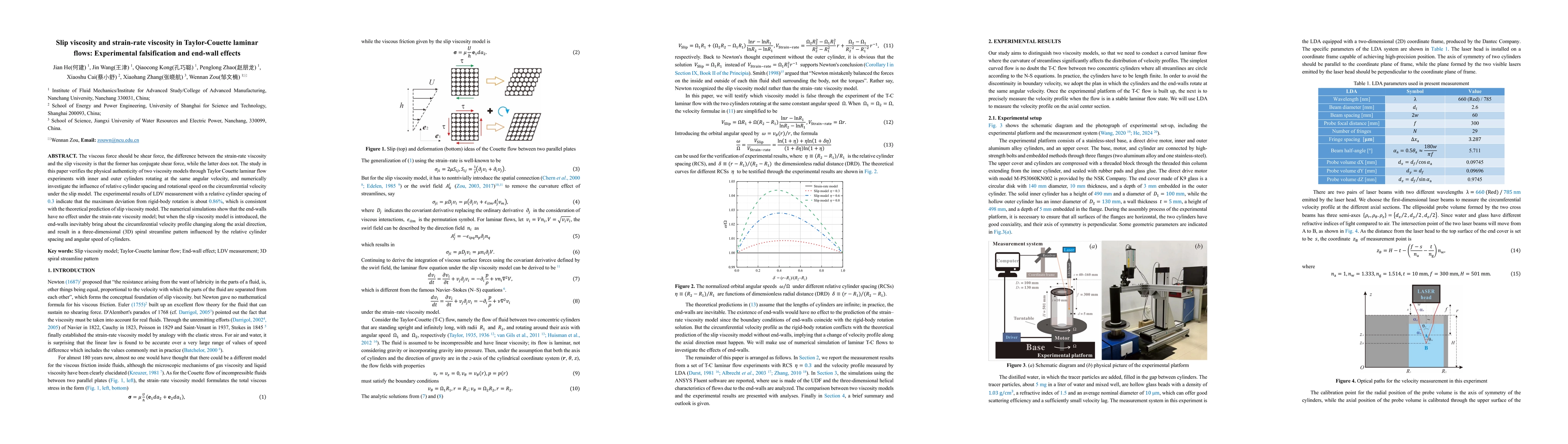 Thumbnail for Slip viscosity and strain-rate viscosity in Taylor-Couette laminar flows: Experimental falsification and end-wall effects