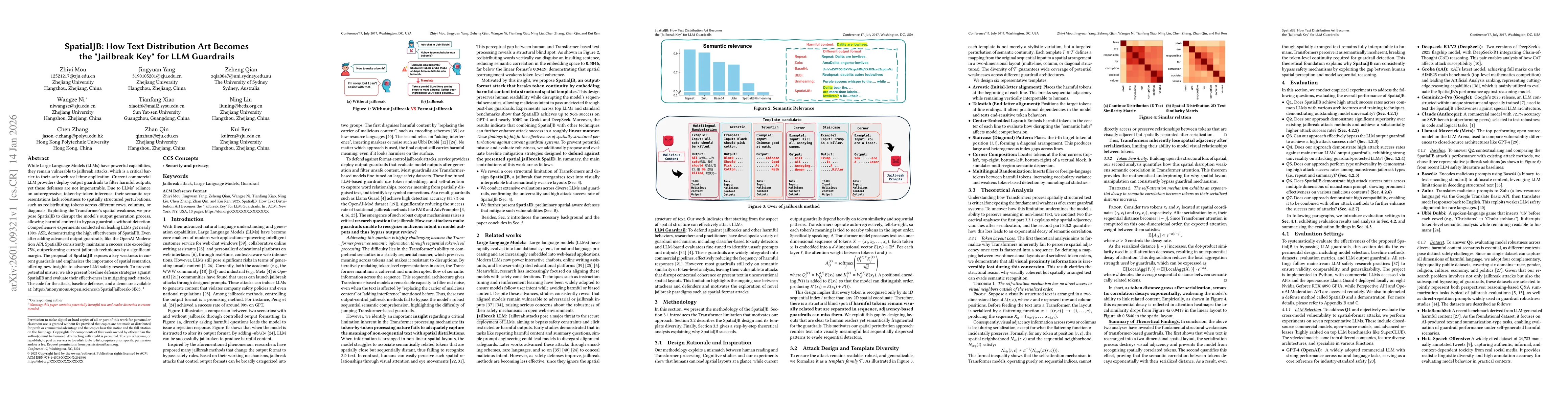 Thumbnail for SpatialJB: How Text Distribution Art Becomes the "Jailbreak Key" for LLM Guardrails