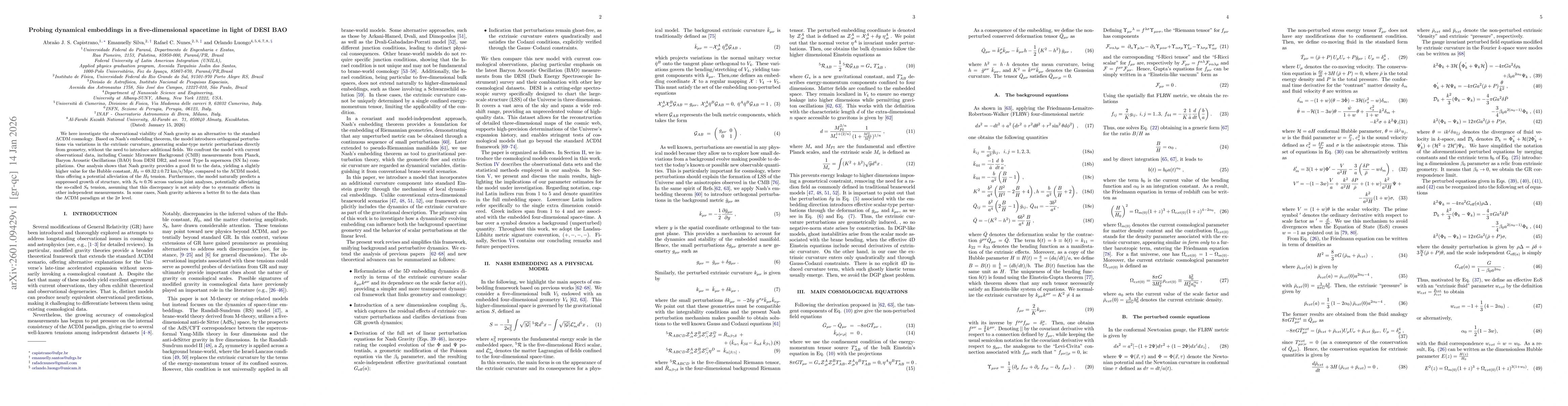 Thumbnail for Probing dynamical embeddings in a five-dimensional spacetime in light of DESI BAO