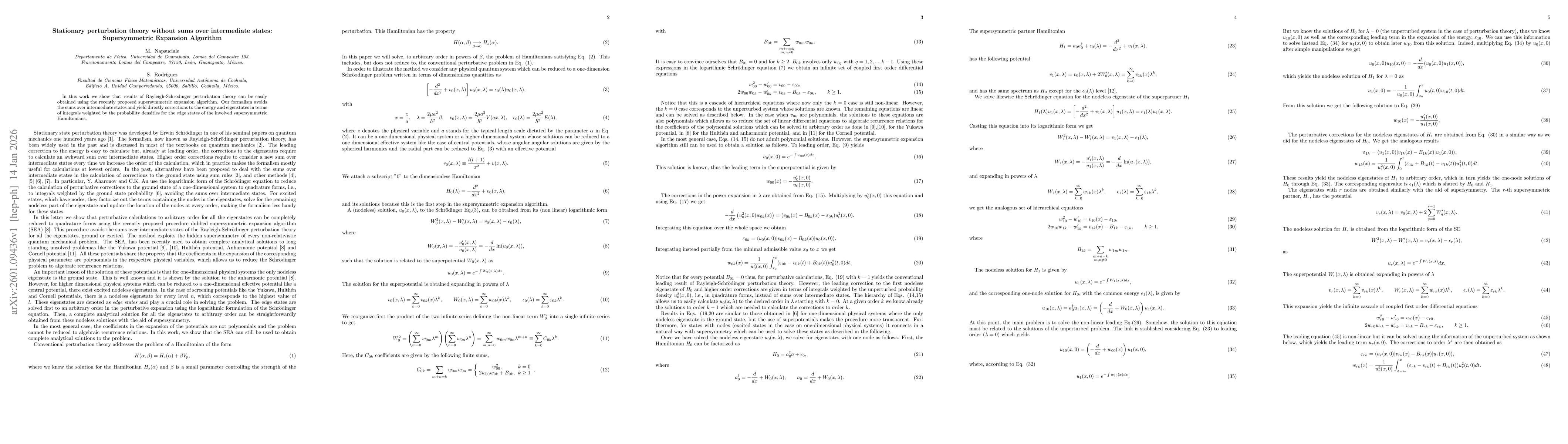 Thumbnail for Stationary perturbation theory without sums over intermediate states: Supersymmetric Expansion Algorithm