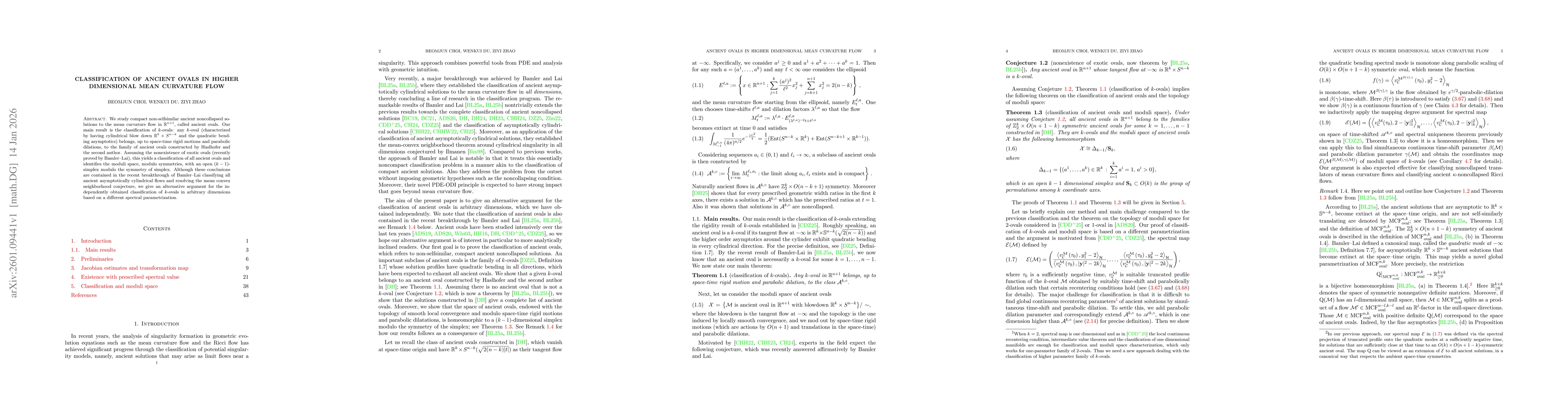 Thumbnail for Classification of ancient ovals in higher dimensional mean curvature flow