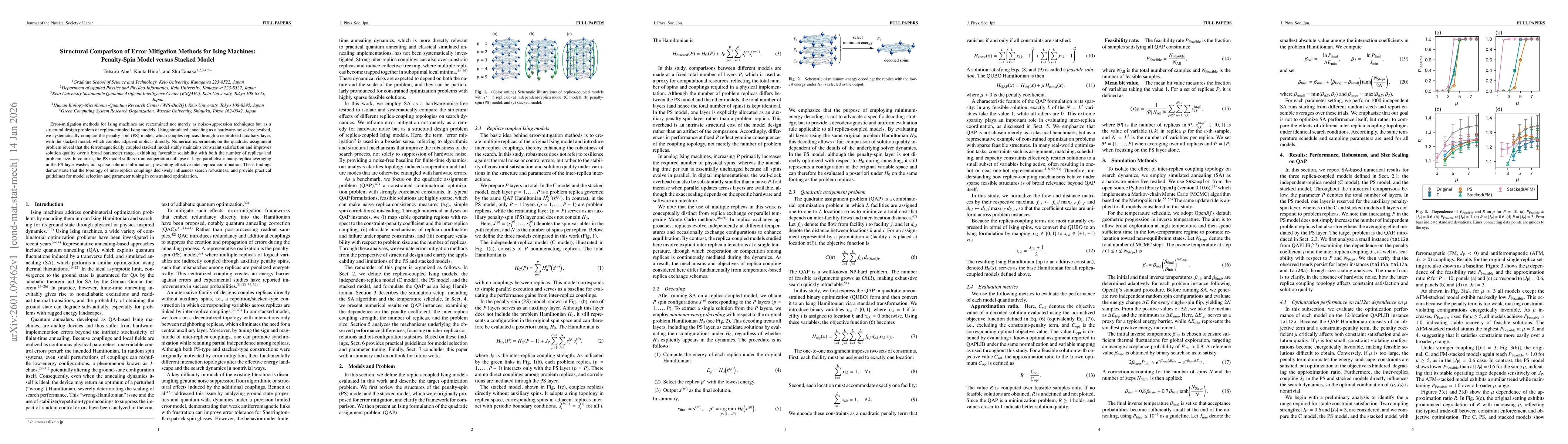 Thumbnail for Structural Comparison of Error Mitigation Methods for Ising Machines: Penalty-Spin Model versus Stacked Model