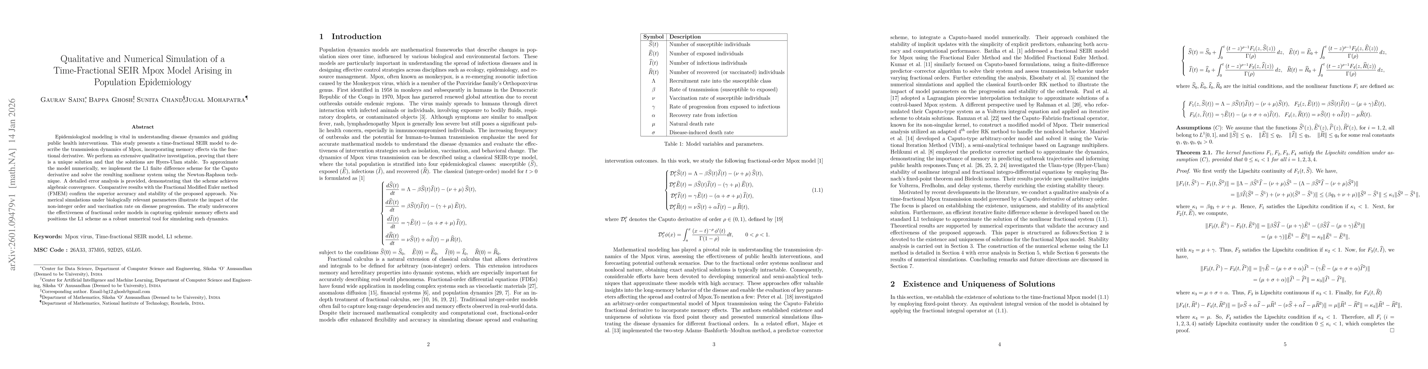 Thumbnail for Qualitative and Numerical Simulation of a Time-Fractional SEIR Mpox Model Arising in Population Epidemiology