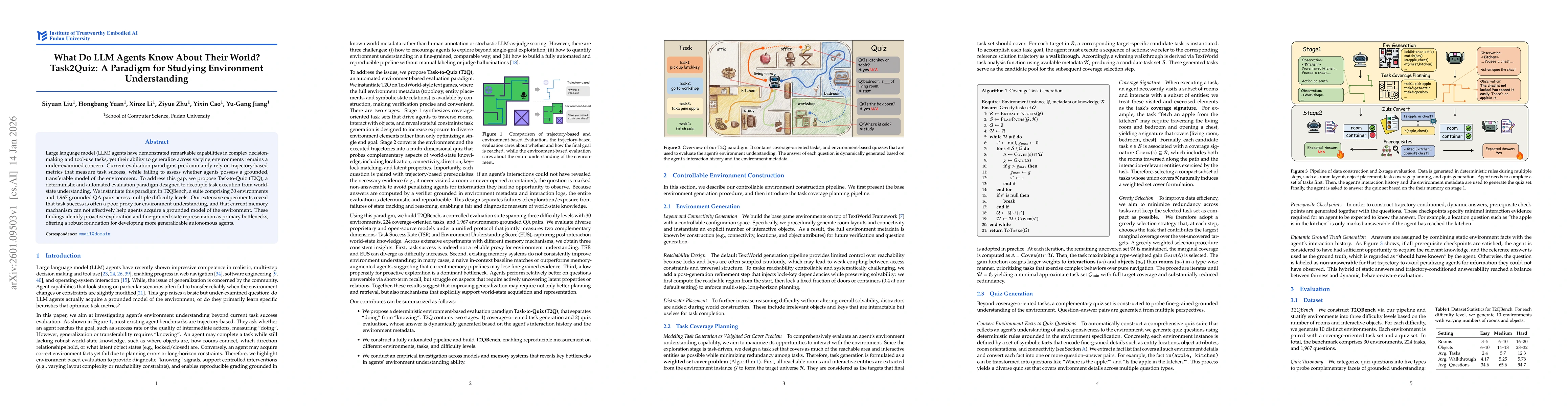 Thumbnail for What Do LLM Agents Know About Their World? Task2Quiz: A Paradigm for Studying Environment Understanding