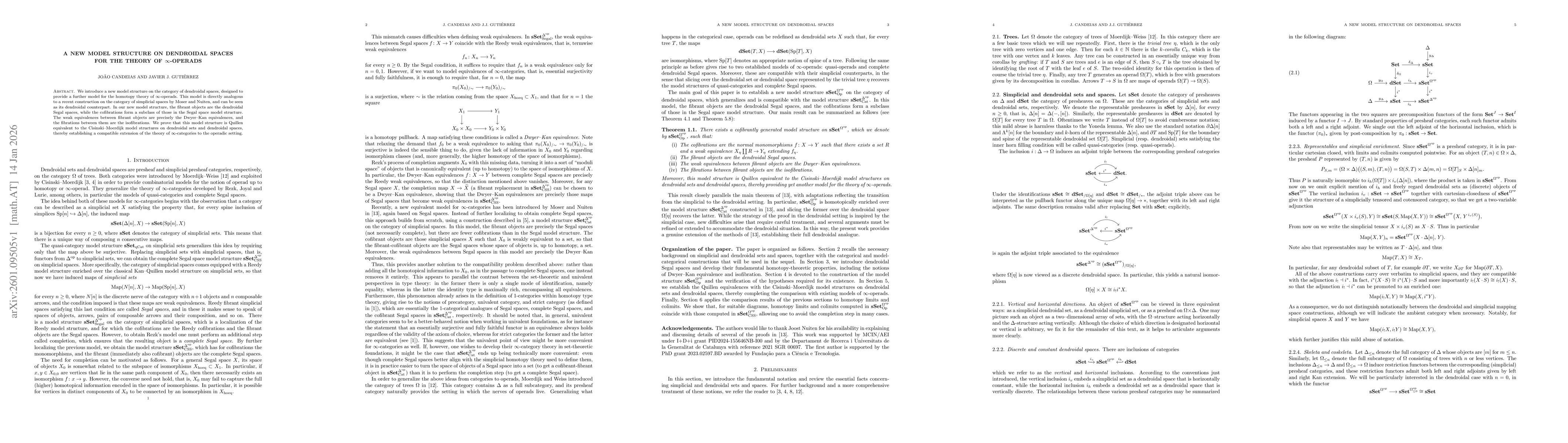 Thumbnail for A new model structure on dendroidal spaces for the theory of $\infty$-operads