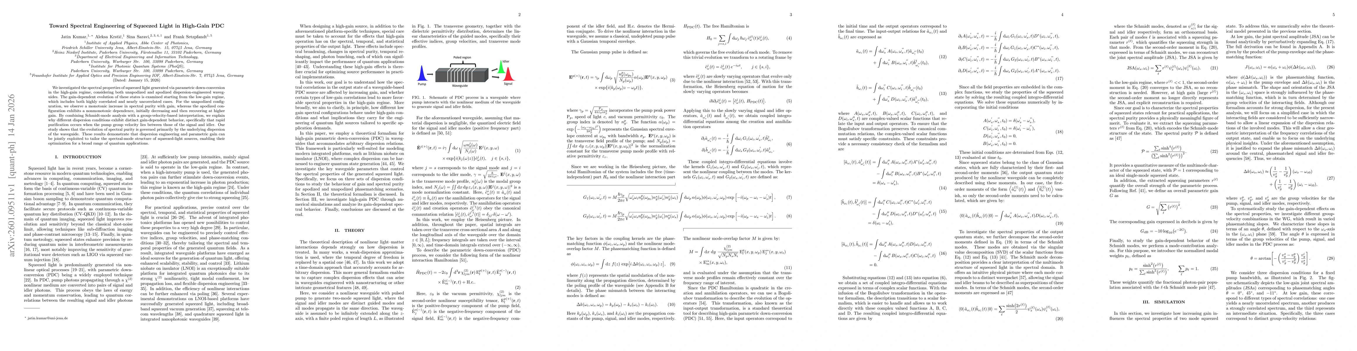 Thumbnail for Toward Spectral Engineering of Squeezed Light in High-Gain PDC