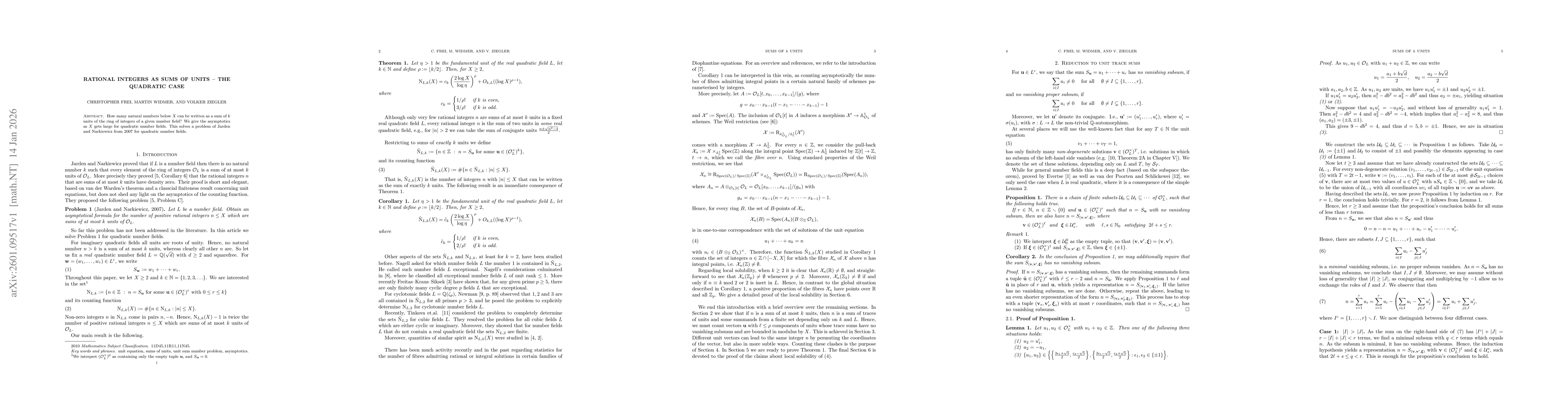 Thumbnail for Rational integers as sums of units -- the quadratic case