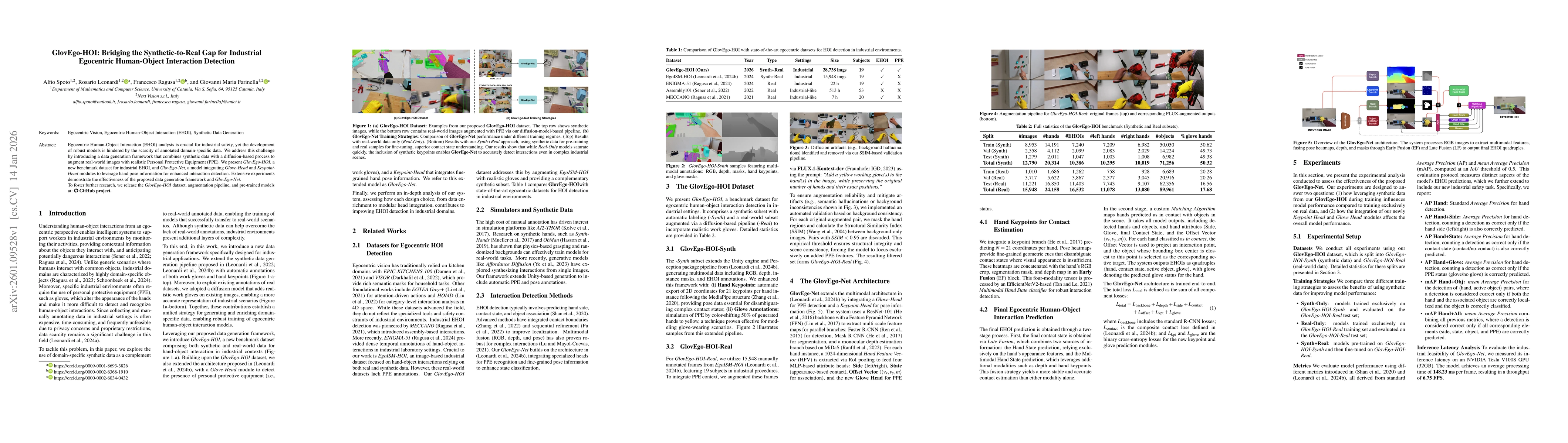 Thumbnail for GlovEgo-HOI: Bridging the Synthetic-to-Real Gap for Industrial Egocentric Human-Object Interaction Detection
