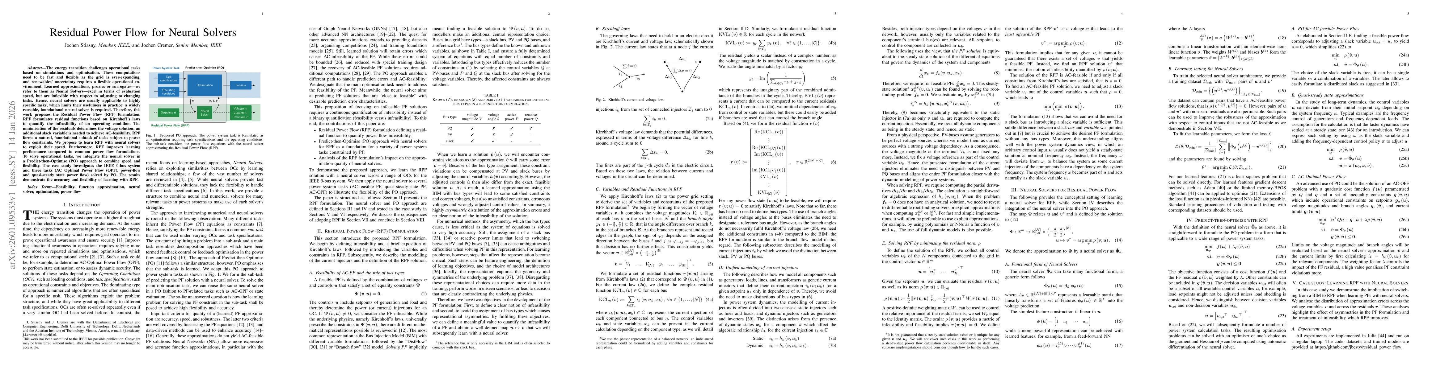 Thumbnail for Residual Power Flow for Neural Solvers