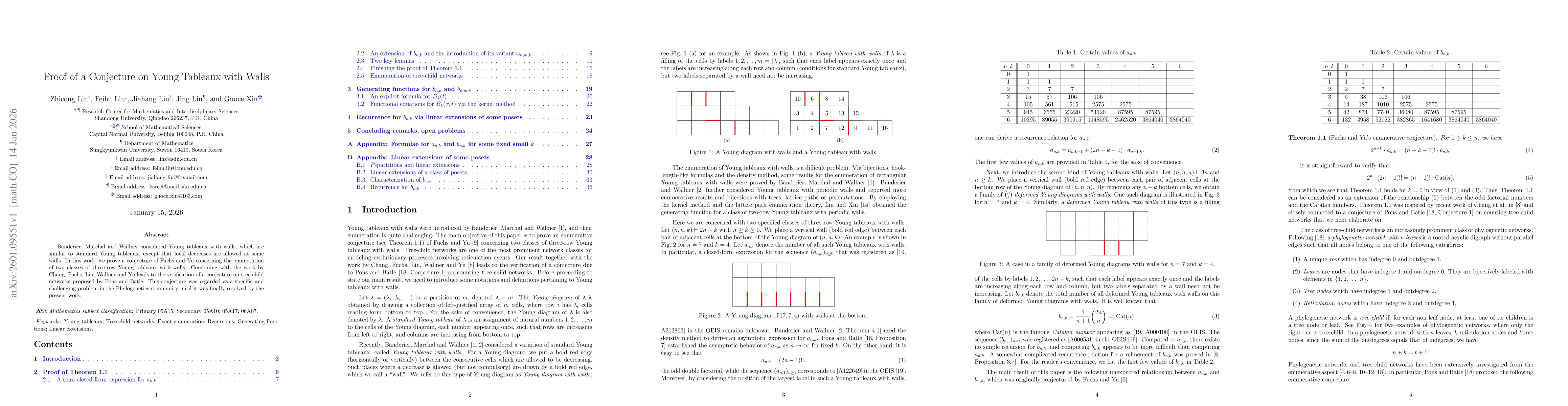 Thumbnail for Proof of a Conjecture on Young Tableaux with Walls