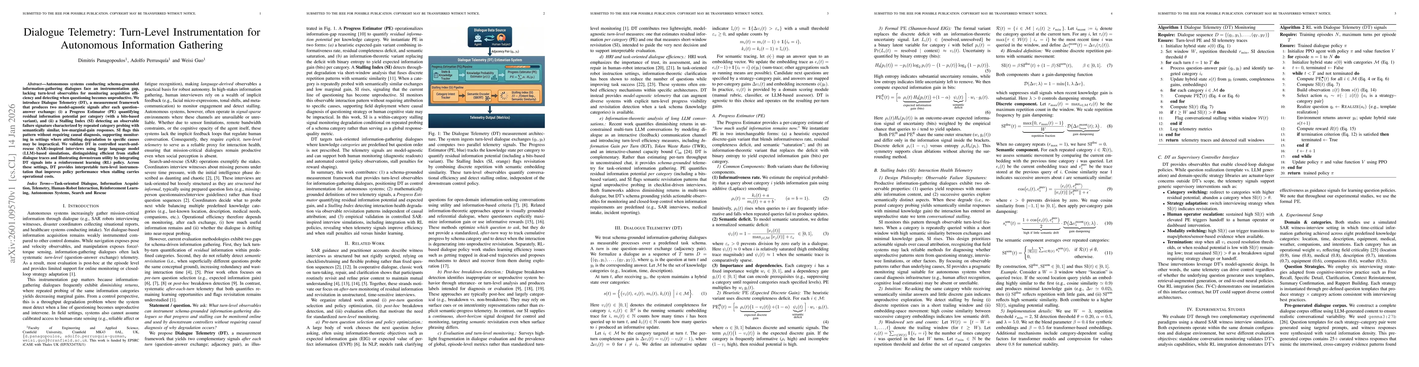 Thumbnail for Dialogue Telemetry: Turn-Level Instrumentation for Autonomous Information Gathering