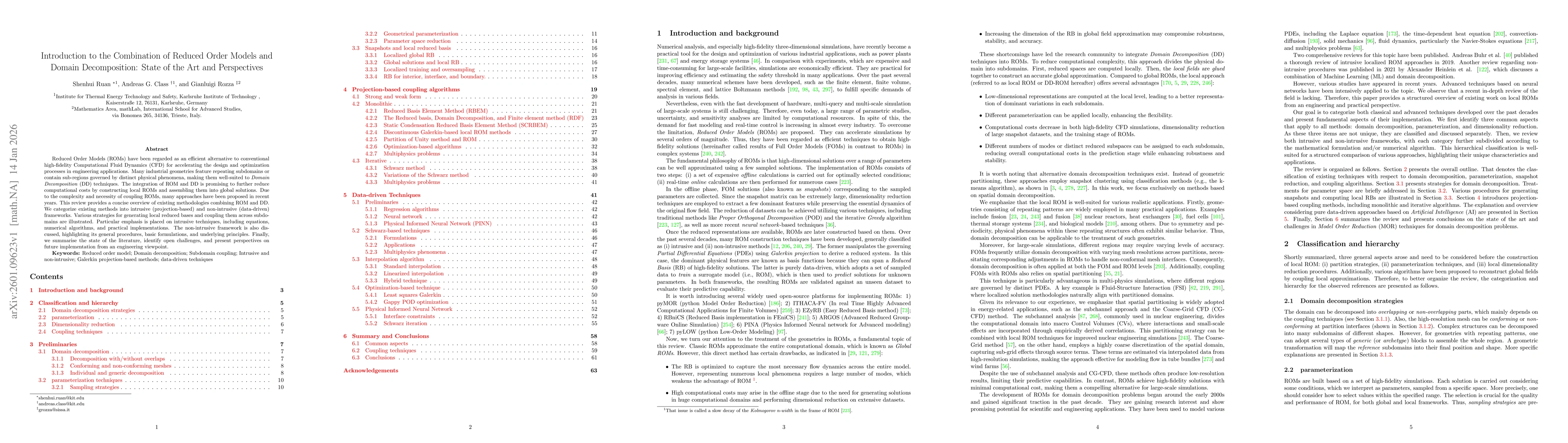 Thumbnail for Introduction to the Combination of Reduced Order Models and Domain Decomposition: State of the Art and Perspectives