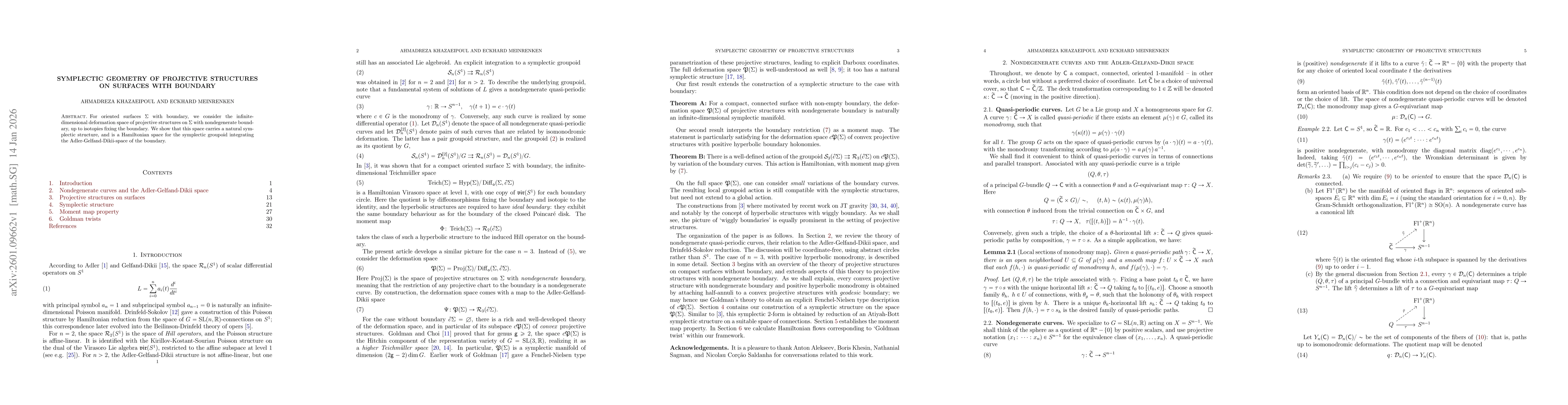 Thumbnail for Symplectic geometry of projective structures on surfaces with boundary