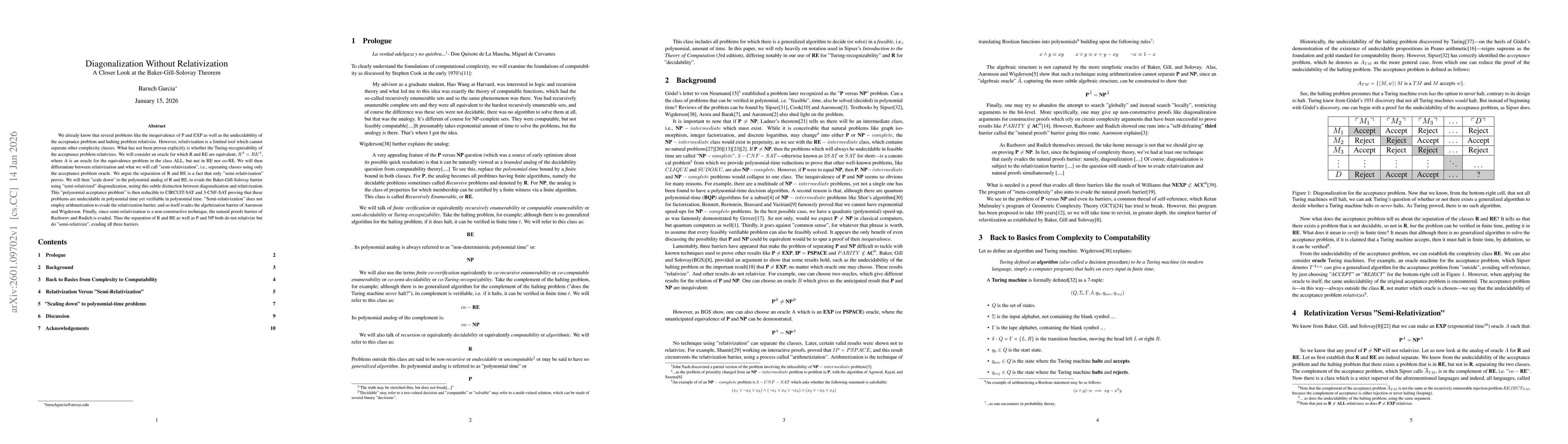 Thumbnail for Diagonalization Without Relativization A Closer Look at the Baker-Gill-Solovay Theorem