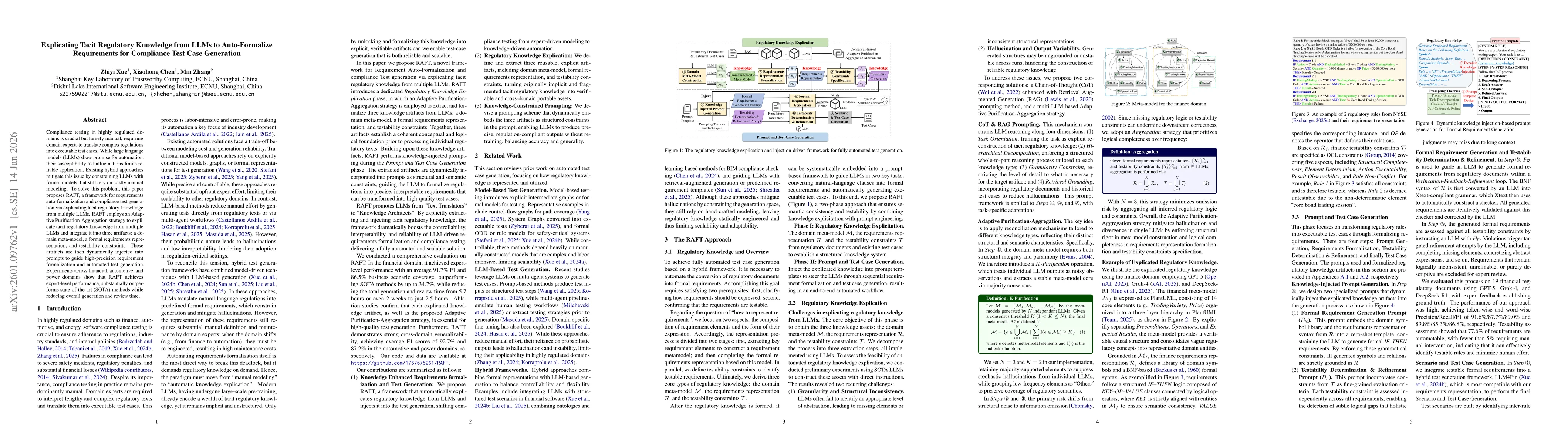 Thumbnail for Explicating Tacit Regulatory Knowledge from LLMs to Auto-Formalize Requirements for Compliance Test Case Generation