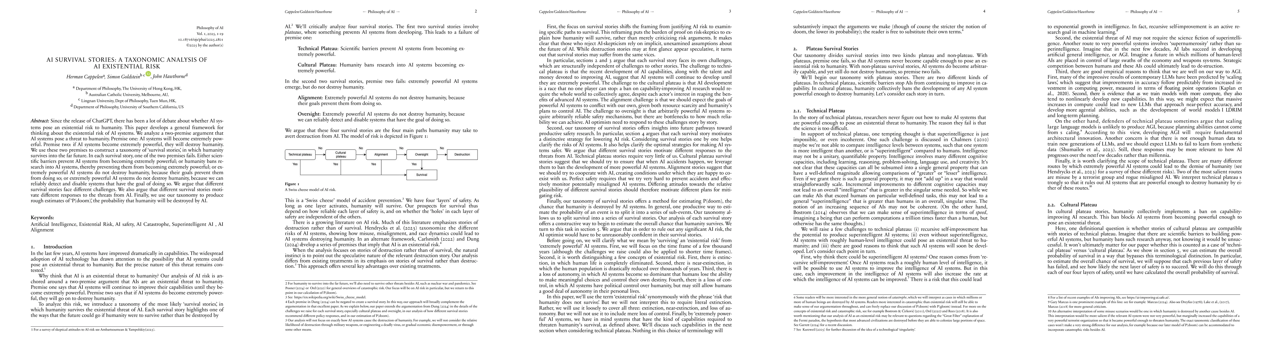Thumbnail for AI Survival Stories: a Taxonomic Analysis of AI Existential Risk