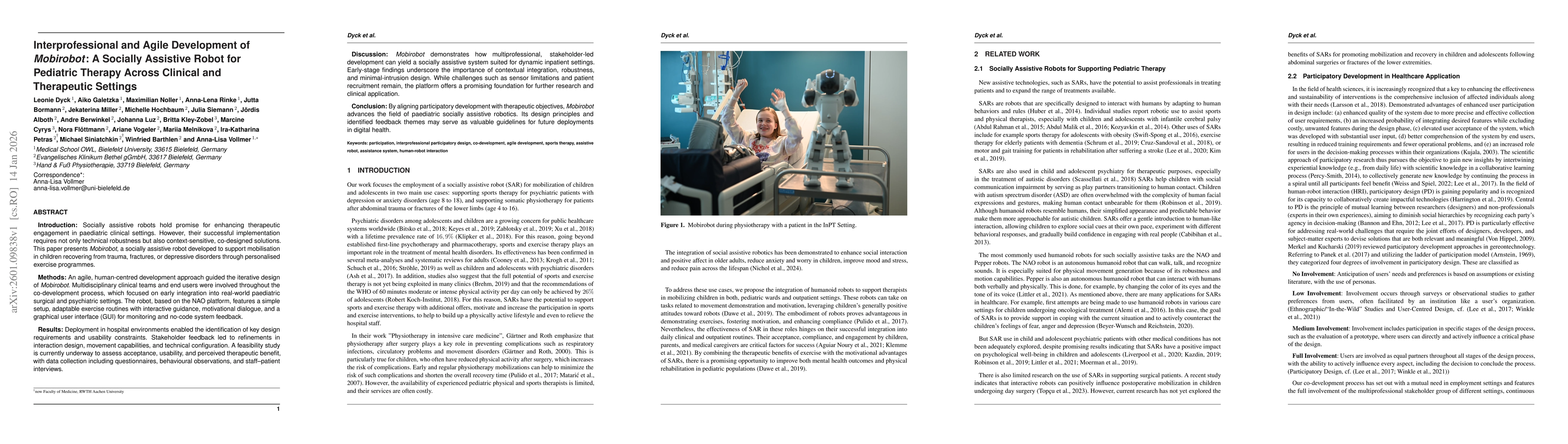 Thumbnail for Interprofessional and Agile Development of Mobirobot: A Socially Assistive Robot for Pediatric Therapy Across Clinical and Therapeutic Settings