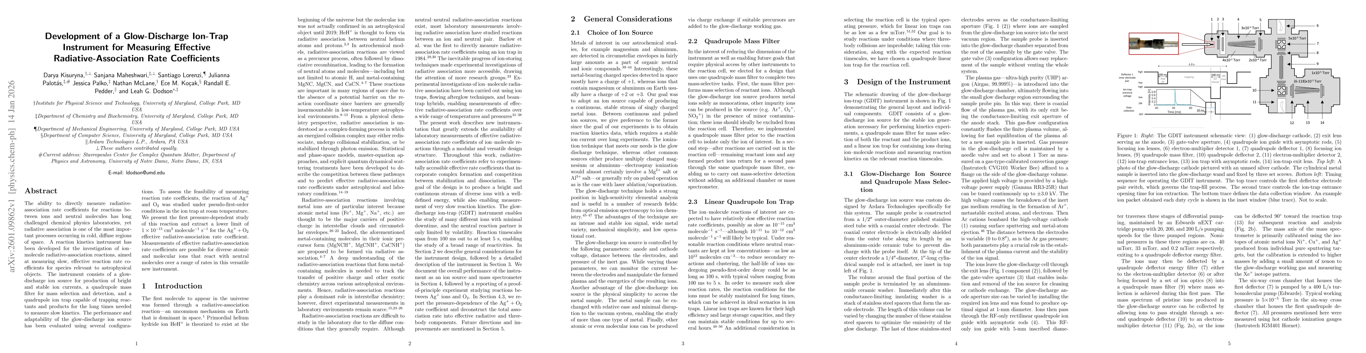 Thumbnail for Development of a glow-discharge ion-trap instrument for measuring effective radiative-association rate coefficients
