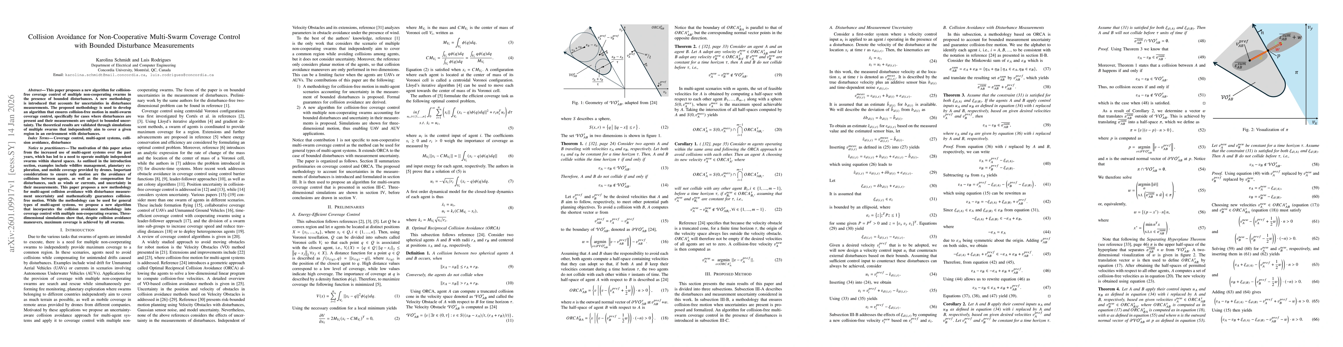 Thumbnail for Collision Avoidance for Non-Cooperative Multi-Swarm Coverage Control with Bounded Disturbance Measurements